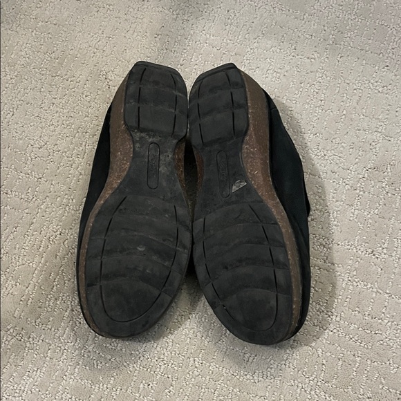 Earth Black Leather women’s clog shoes, size 9 - Picture 2 of 5